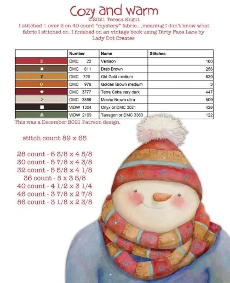 Hello Winter Booklet of 9 patterns by Teresa Kogut