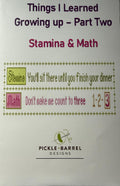 Things I Learned Growing Up patterns by Pickle Barrel Designs