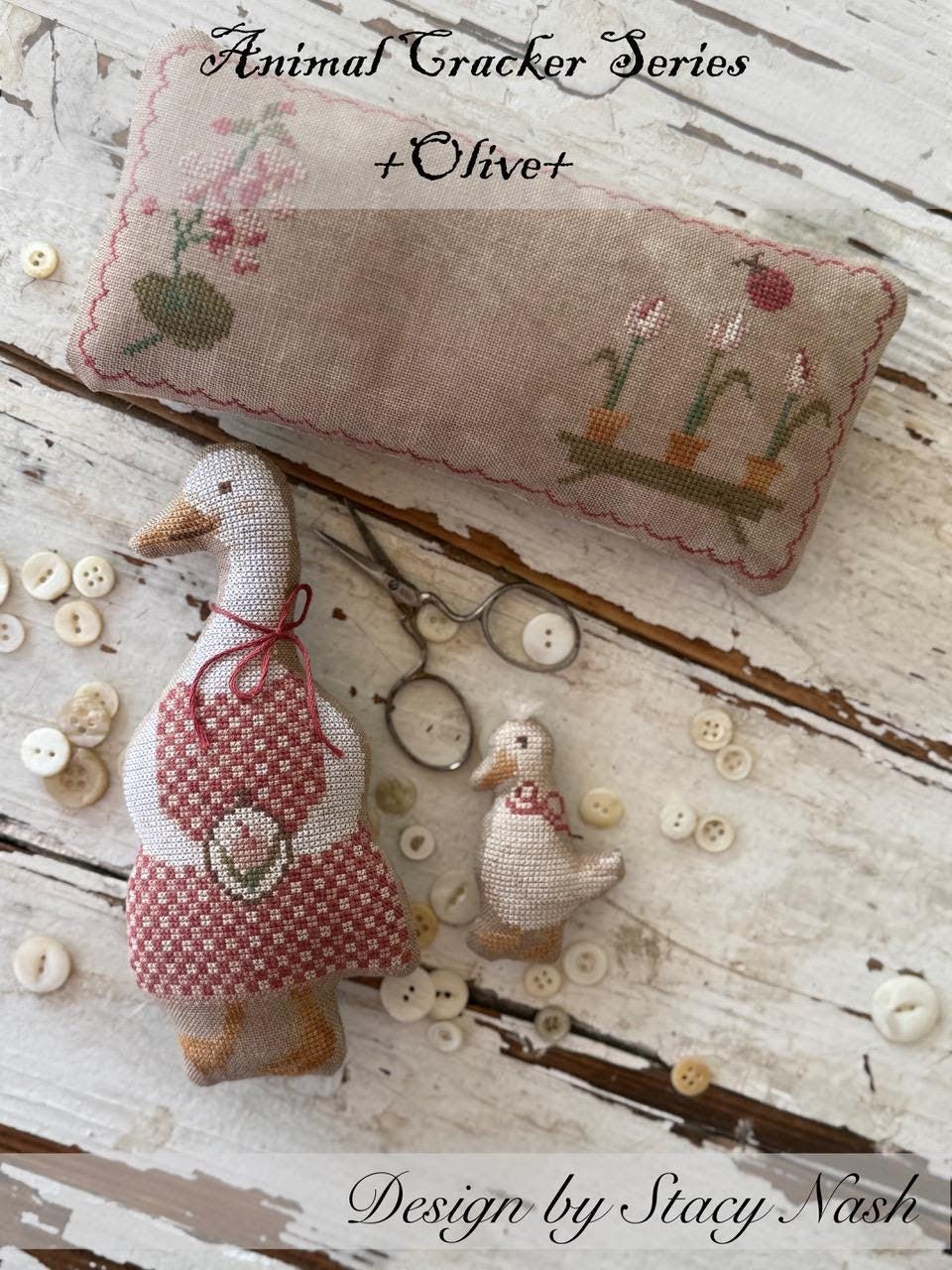 Animal Cracker Series “Olive” pattern by Sacy Nash