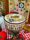 Heal Our Land Pin Drum Shortie pattern by Quaint Rose Needlearts