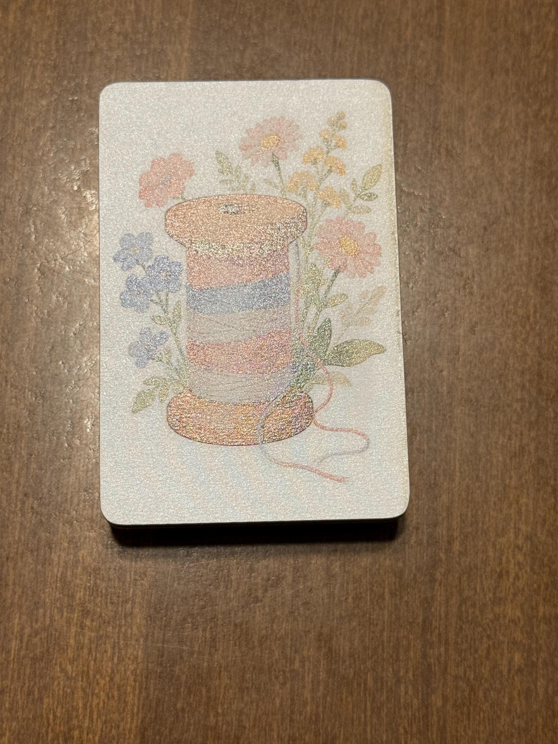 Wooden magnetic needle holder