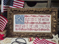 Toile Flag pattern by Quaint Rose Needlearts