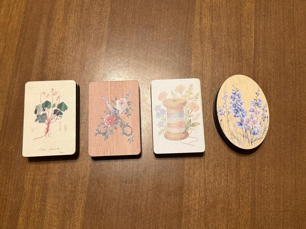 Wooden magnetic needle holder