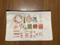 Cross Stitch zipper storage bag