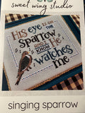 Singing Sparrow Pattern by Sweet Wing Studio