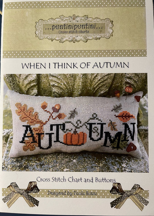 When I Think of Autumn Pattern by Puntini Puntini