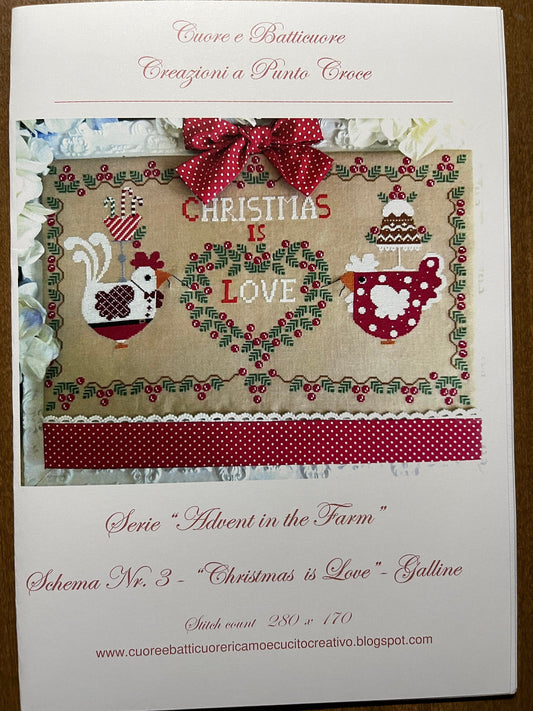 Christmas is Love pattern by Cuore e Batticuore