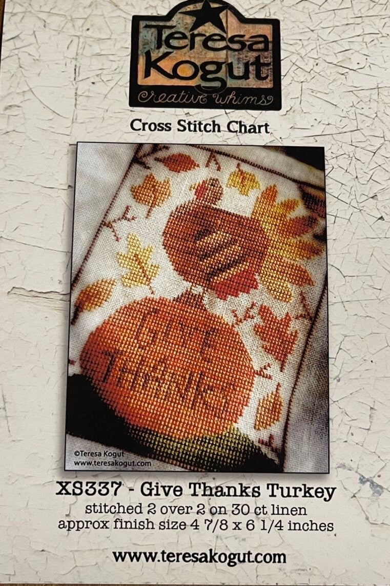 Give Thanks Turkey pattern by Teresa Kogut Creative Whims