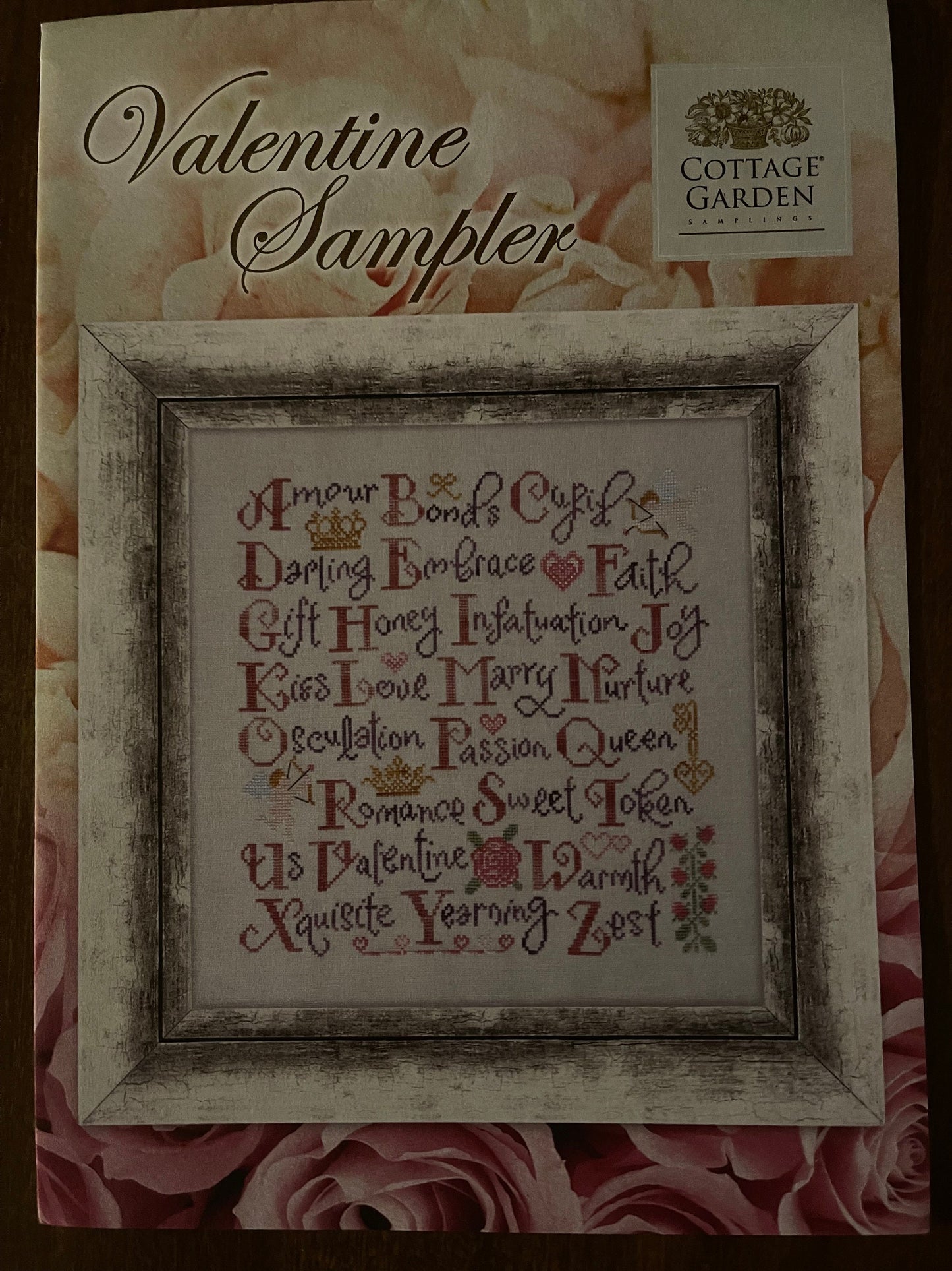 Valentine Sampler pattern by Cottage Garden Samplings