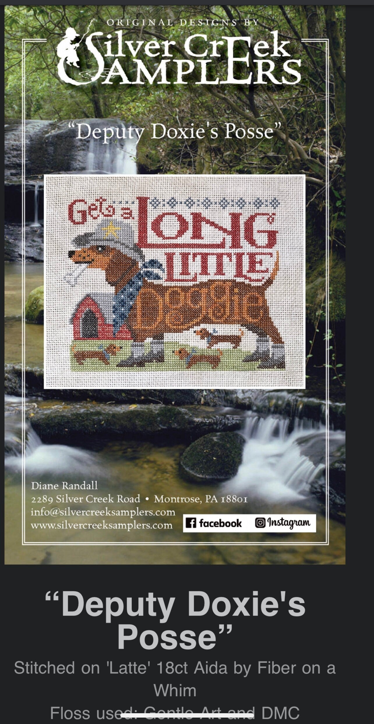 Deputy Doxie’s Posse pattern by Silver Creek Samplers