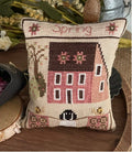 Spring - Seasonal Saltbox House pillows pattern by Mani di Donna