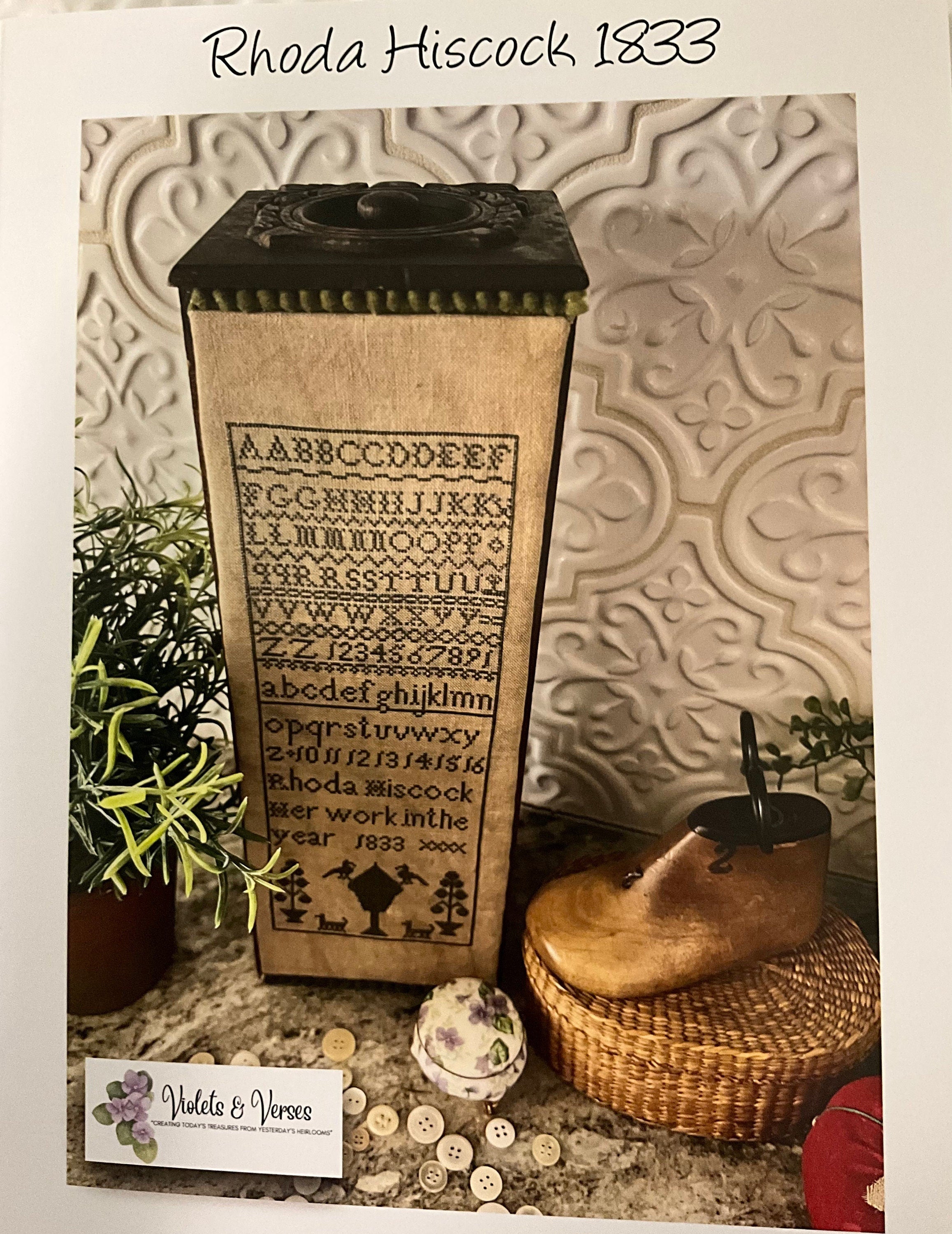 Rhoda Hiscock 1833 reproduction pattern by Violet & Verses