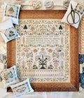Vanity Sampler pattern by Hello from Liz Mathews
