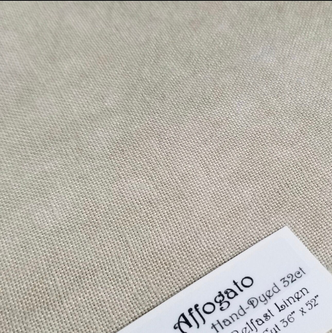 16 ct Aida Hand Dyed Affogato by Fiber on a Whim Fat Qtr