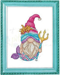 Gnome Mermaid pattern by Grille point de croix