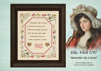 Eliz. Fitch 1797 “Remember thy Creator” pattern by Hands Across the Sea