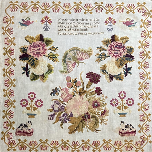 Susan Crowthers 1853 Sampler pattern by From the Needleart by Wendy