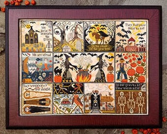 Halloween at Hawk Run Hollow pattern by Carriage House Samplings