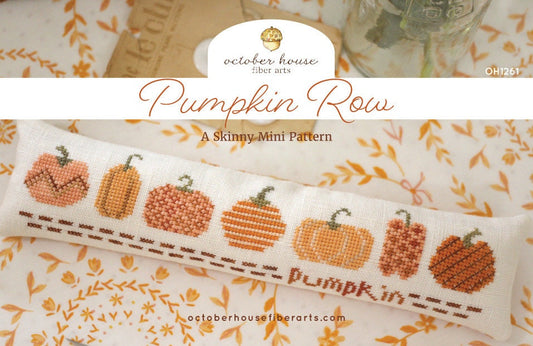 Pumpkin Row pattern by October House Fiber Arts