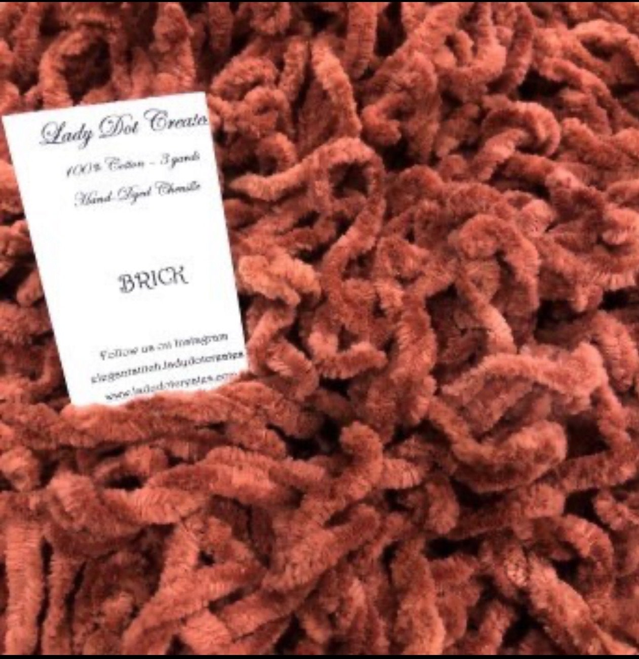 Hand Dyed Chenille by Lady Dot Creates