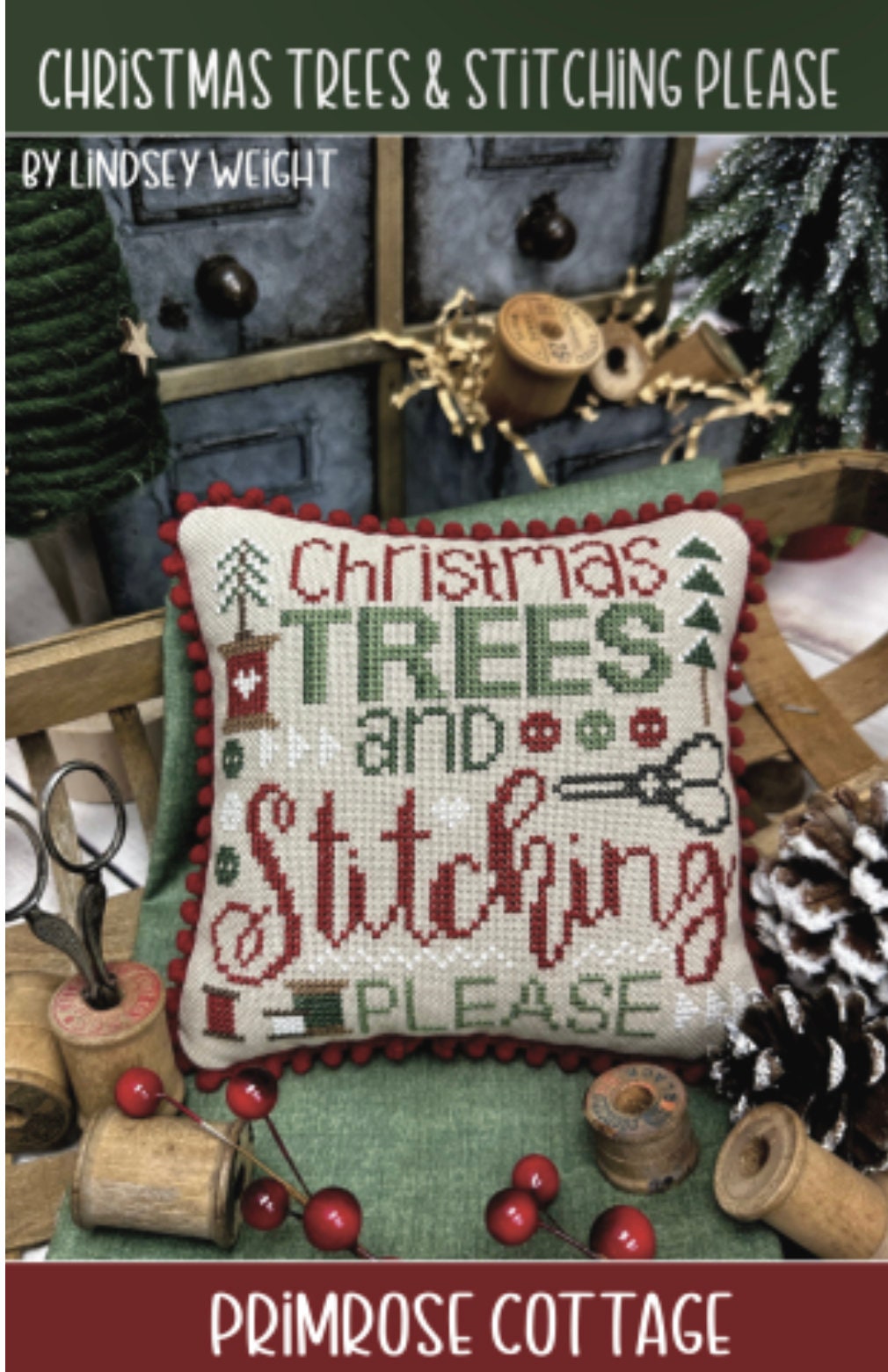 Christmas Trees & Stitching Please pattern by Primrose Cottage Stitches