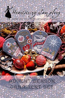 Advent Season Ornament Set patterns by Heartstring Samplery