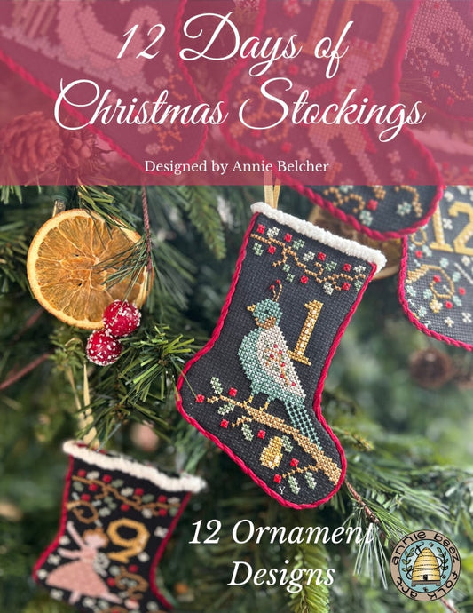 12 Days of Christmas Stockings patterns by Annie Beez Folk Art