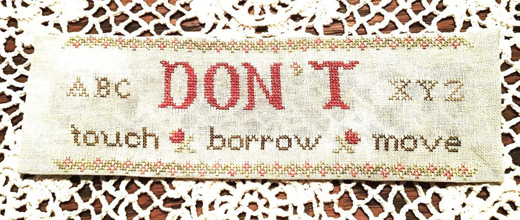 Don't Touch Scissor Spool pattern by The Nebby Needle