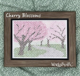 Cherry Blossoms pattern by WorksByABC