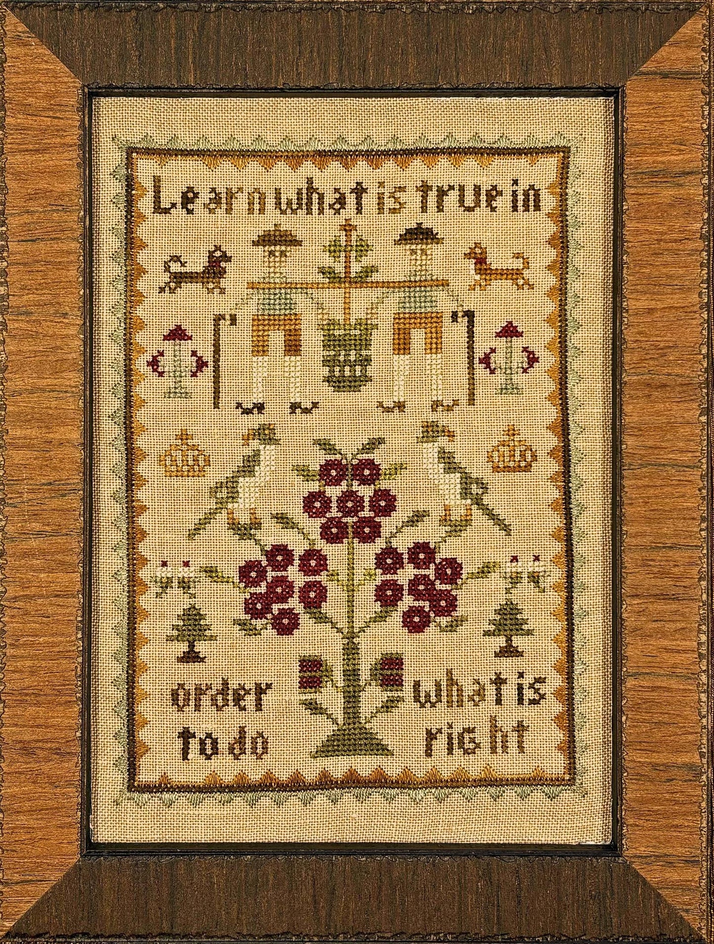 Learn What is True In Order to do What is Right pattern by Needlemade Designs