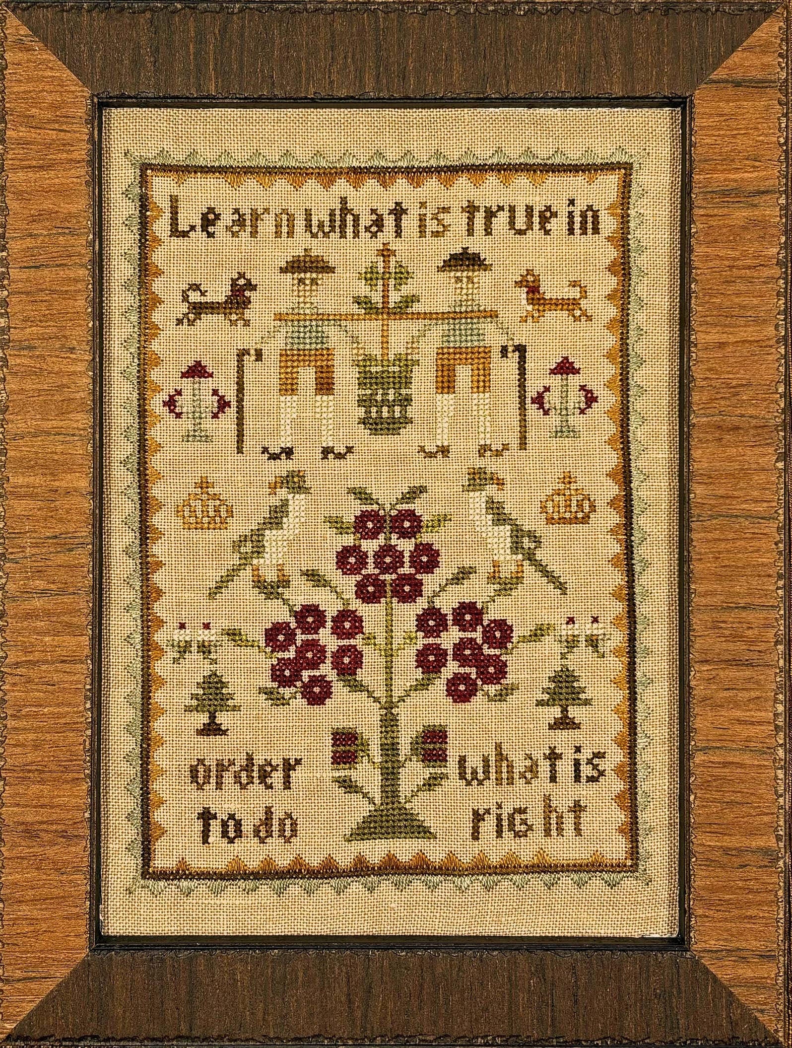 Learn What is True In Order to do What is Right pattern by Needlemade Designs