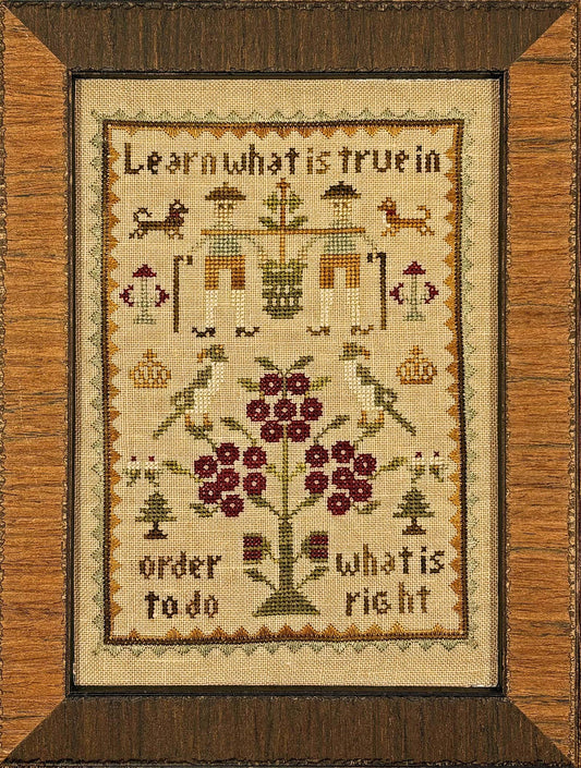 Learn What is True In Order to do What is Right pattern by Needlemade Designs