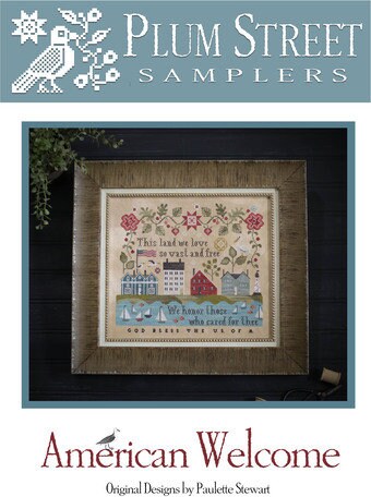 American Welcome pattern by Plum Street Samplers