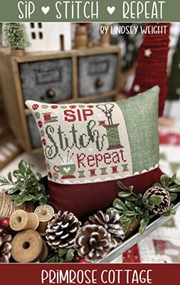 Sip Stitch Repeat pattern by Primrose Cottage