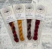 Autumn/Fall - A Stitch for All Seasons Series pattern - featuring Cottage Garden Threads by Mojo Stitches