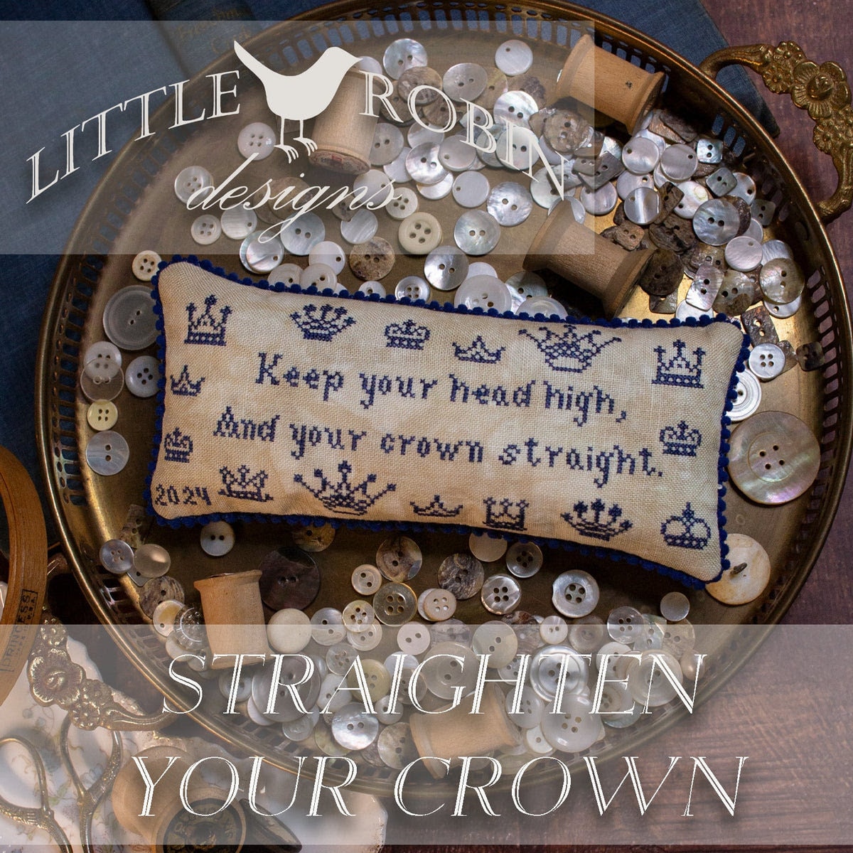 Straighten Your Crown pattern by Little Robin Designs